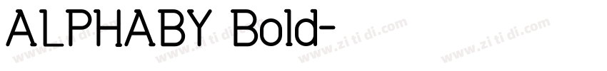 ALPHABY Bold字体转换